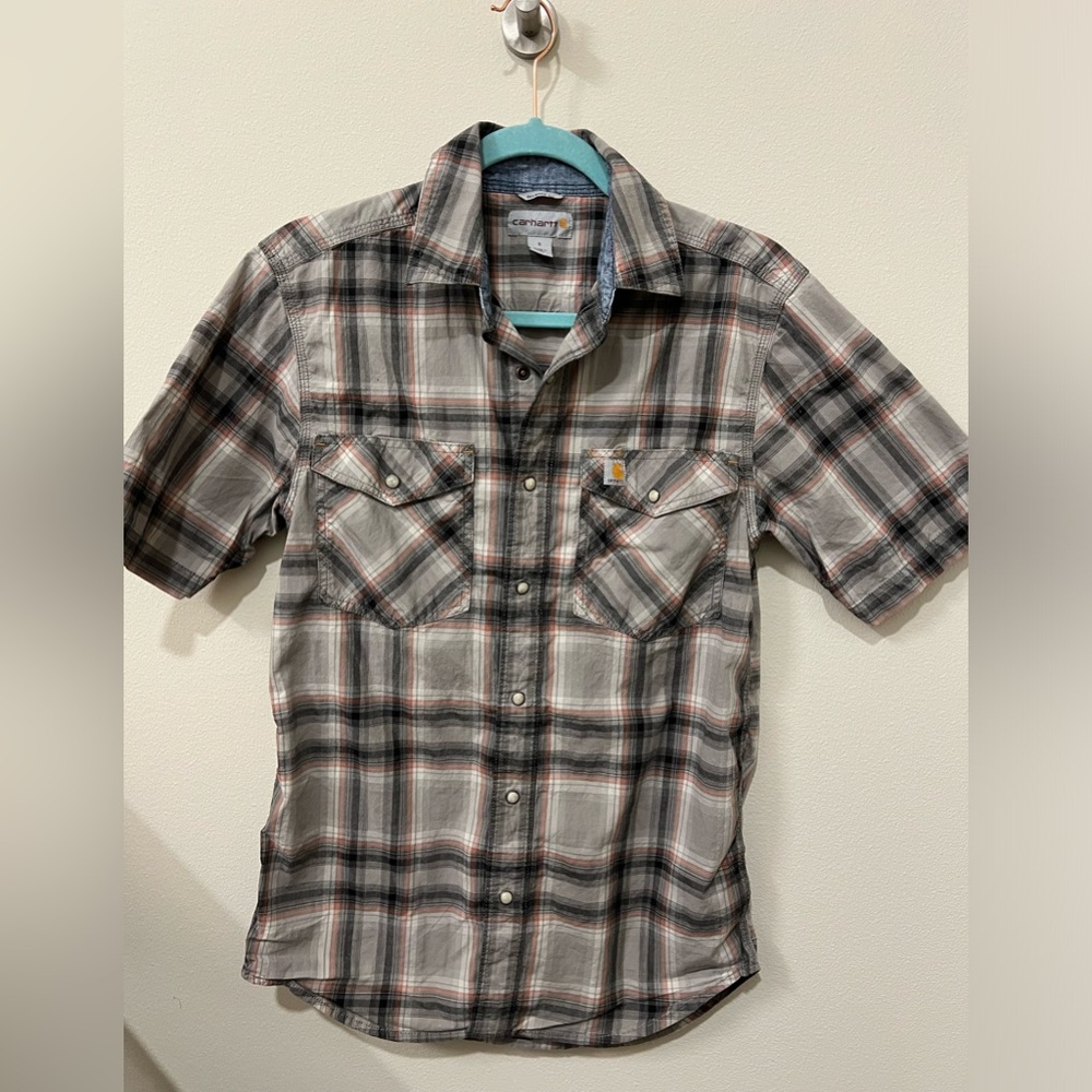 Men’s Carhartt Relaxed Fit short sleeve button down